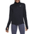 Nike Girl's Dri-Fit Half-Zip Long Sleeve Top - Black/White