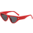Ekenoz Triangle Sunglasses Red/Grey