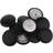 Faux Leather Covered Upholstery Buttons for Sewing & Crafts 25mm Round Pack of 10