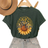 Shein Women'S Sunflower Print Short Sleeve T-Shirt