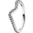 Pandora Sparkling Wave Ring - Silver/Transparent