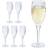 Relaxdays Reusable Champagneglas 5cl 6st