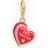 Thomas Sabo Best Friends Heart Charm Pendant Bracelet - Gold/Red/Pink