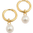 Syster P Treasure Hoops - Gold/Pearl