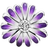 Pandora Daisy Charm - Silver/Purple/Transparent