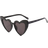 Shein 2pcs Women's Cute Cat Eye & Heart Shaped Party Fashion Sunglasses