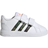 adidas Infant Grand Court Lifestyle Hook And Loop Shoes - Cloud White/Cloud White/Screaming Orange