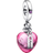 Pandora Love Potion Murano Heart Dangle Charm - Silver/Pink
