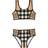 Burberry Contrast Check Stretch Nylon Bikini - Archive Beige (80618501)