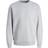 Jack & Jones Plain Crew Neck Sweatshirt - Grey/Light Grey Melange
