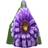 ZISHAK Adult Hooded Vampire Cloak Purple Lavender Flower