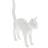 Seletti Jobby the Cat - White Bordslampa 46cm