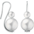 Calvin Klein Jazzy Earrings - Silver/White