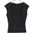 Gina Tricot Soft Touch Tight Top - Black