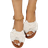 Shein Preppy Slide Sandals For Women, Bow Decor Single Band Flat Sandals