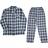 Berga Men's Flannel Checkered Pyjamas - Marine