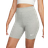 Nike Sportswear Classic Women's High Waisted 8" Biker Shorts - Dark Grey Heather/Sail