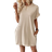 Shein LUNE Solid Color Batwing Sleeve Hidden Pocket T-Shirt Dress