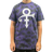 Prince White Love Symbol Dip Dye Design Unisex T-shirt - Black