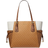 Michael Kors Voyager Small Color Block Logo Tote Bag - Pale Peanut/Luggage