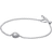 Pandora Sparkling Pear Halo Chain Bracelet - Silver/Transparent