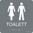 Systemtext Tactile Sign "Toilet Women/Men"