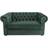 Trademax Deluxe Green Soffa 150cm 2-sits
