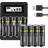 AA Rechargeable Battery with Quick Charger 8-pack