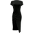 Shein Slayr Ladies Solid Color Drawstring Split Design Bodycon Dress