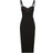 Dolce & Gabbana Jersey Mid Dress with Corset Style Bra Top - Black