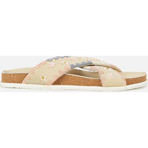 Free People Wildflowers Crossband Sandals Washed Natural