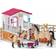 Schleich Horse Stall with Arab Horses & Groom 42369