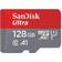 SanDisk Ultra microSDXC Class 10 UHS-I U1 A1 100/22MB/s 128GB +Adapter