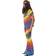 Smiffys 1960's Tie Dye Top & Flared Trousers Multi-Coloured