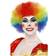 Smiffys Rainbow Crazy Clown Wig