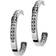 Edblad Andorra Earrings Small - Silver/Transparent