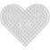 Hama Beads Maxi Transparent Pegboard Heart 8206