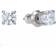 Swarovski Attract Stud Earrings - Silver/Transparent