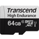 Transcend 350V microSDXC Class 10 UHS-I U1 64GB +Adapter