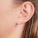 Blomdahl Pendant Star Earrings - White/Transparent