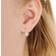 Blomdahl Heart Pendant Earrings - White/Transparent
