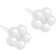 Blomdahl Daisy Earrings 6mm - White/Transparent/Pearls