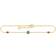 Thomas Sabo Gold Plated Anklet - Gold/Red/Mother Of Pearl