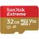 SanDisk Extreme MicroSDHC Class 10 UHS-I U3 V30 A1 100/60MB/s 32GB +Adapter (2-pack)