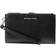 Michael Kors Adele Pebbled Leather Smartphone Wallet - Black/Silver