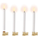 Uyuni Chandelier Mini White Julgransbelysning 4 Lampor 4st