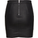 Only Leather Look Skirt - Black