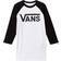 Vans Kid's Classic Raglan T-Shirt - White/Black (VN0003P3YB2)