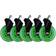 L33T 3 Inch Universal Green Gaming Chair Casters - 5 Pieces