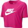 Nike Women's Sportswear Essential Cropped T-shirt - Fireberry/White